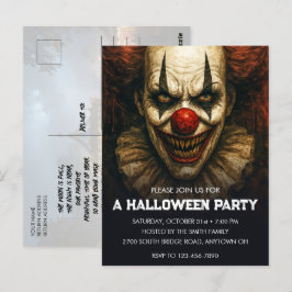 Stängt Halloween fest-vykort för inbjudan