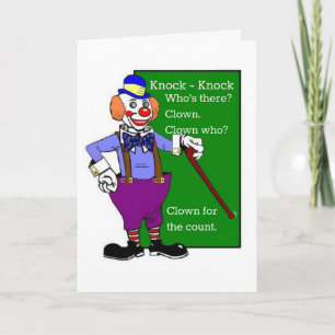 Stängt knapp - knacka på joke Get well Card Kort