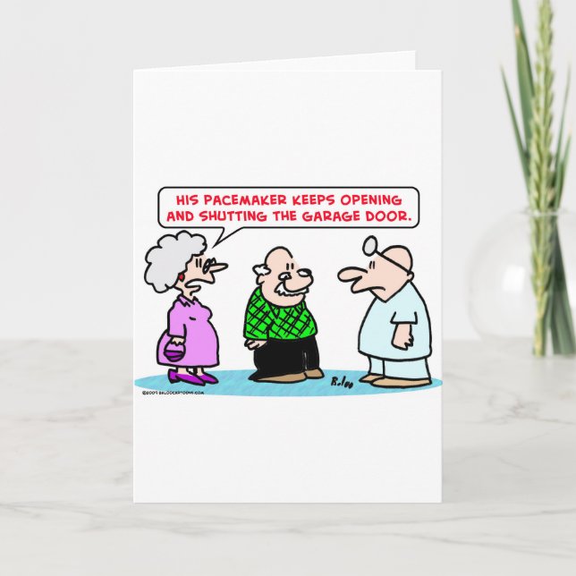 stängt öppet för pacemakergaragedörr kort (Framsida)