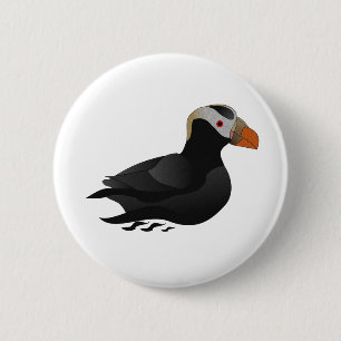 Stängt Puffin Swimming Knapp
