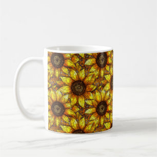 Stängt solrosglas kaffemugg