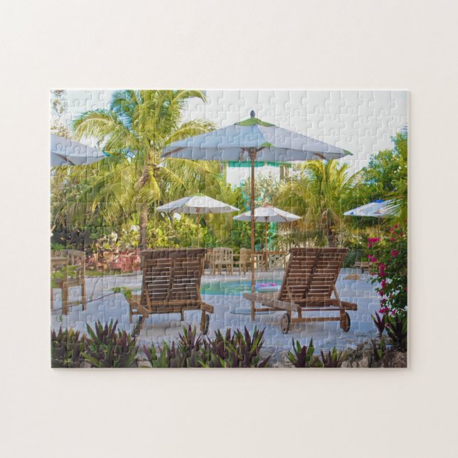 Staniel Cay Bahamas. Jigszle Puzzle Pussel (Horisontell)
