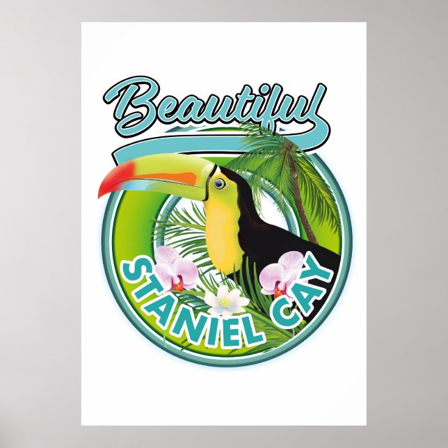 Staniel Cay reselogotyp Poster (Framsidan)