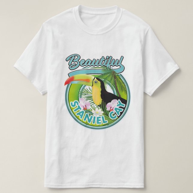 Staniel Cay reslogotyp T Shirt (Design framsida)