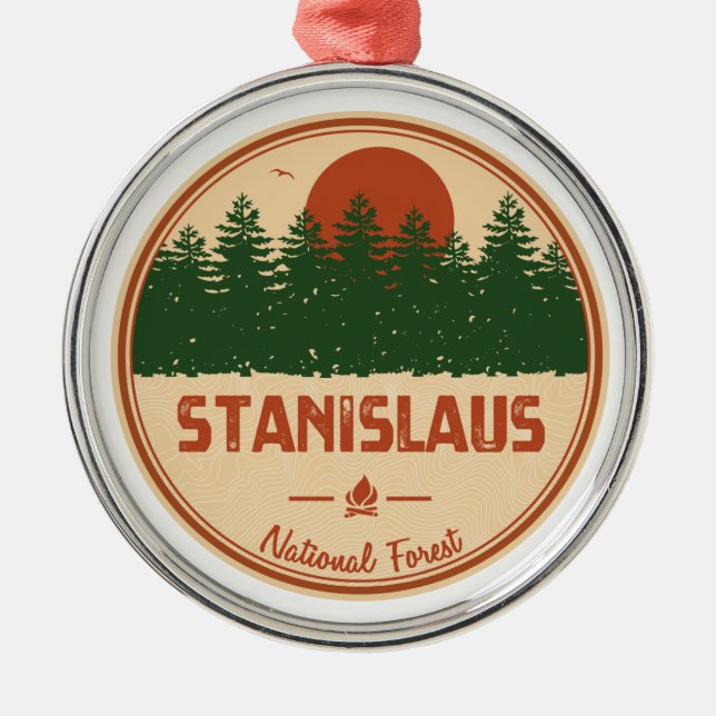 Stanislaus National Forest Julgransprydnad Metall (Framsidan)