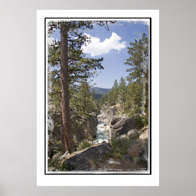 Stanislaus River nära Kennedy Meadows- Poster (Framsidan)