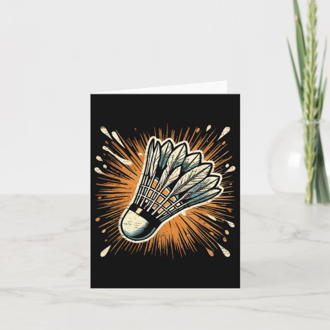 Stänk Art Badminton Shuttle Kort (Framsida)