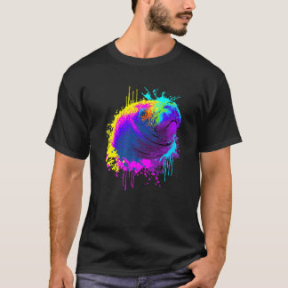 Stänk Art Dugong Gift Animal Manatee Älskare T Shirt