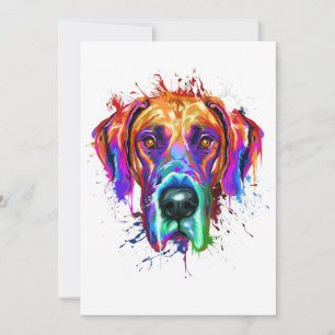 Stänk Art Great dane marionettgåvor från Älskare Meddelande
