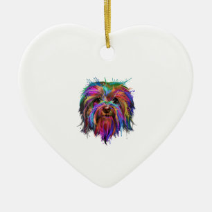 Stänk Art Havanese Cute Bichon Habanero Gift Julgransprydnad Keramik