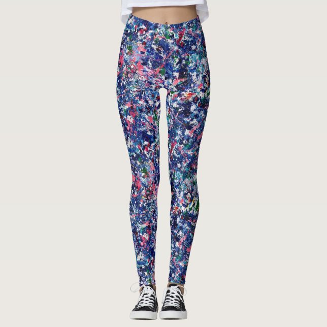 Stänk Attack Leggings (Framsida)