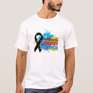 Stänk av färg - melanomöverlevande tee shirt