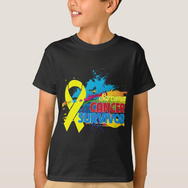 Stänk av färg - Sarcomaöverlevande Tee Shirt (Framsida)