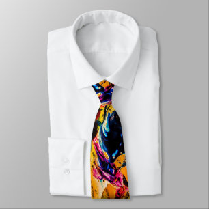 Stänk av färgmanar Tie Slips