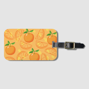 Stänk av Orange Luggage Tag Bagagebricka