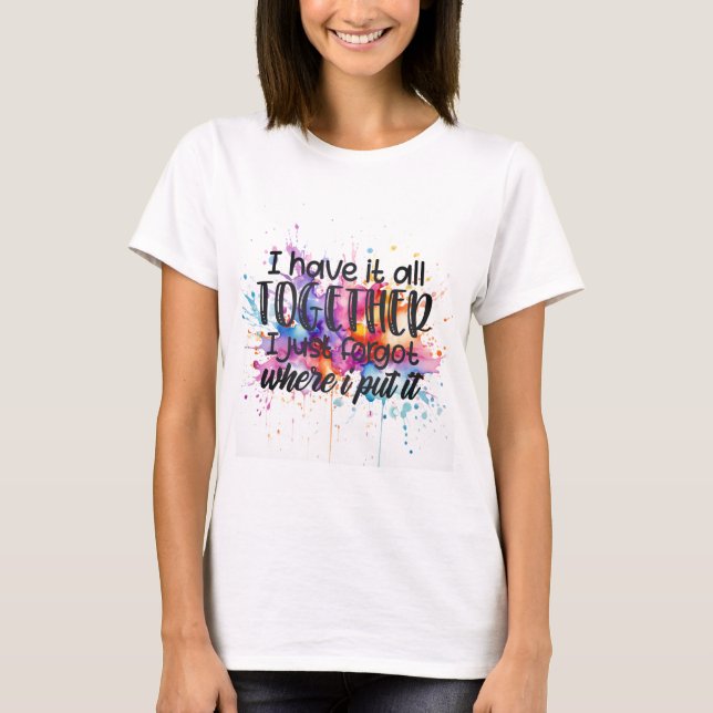 Stänk av Sass - Jag har allt under kontroll T Shirt (Framsida)