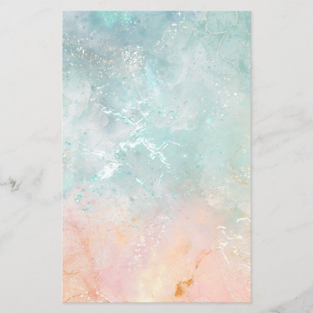 Stänk Bläck - vattenfärg Bakgrund, pastellfärgning (Framsida)