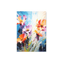 Stänk Blommigt konst