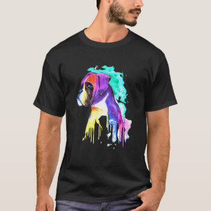 Stänk Boxer Hund Boxer Hundar För manar kvinnor T Shirt