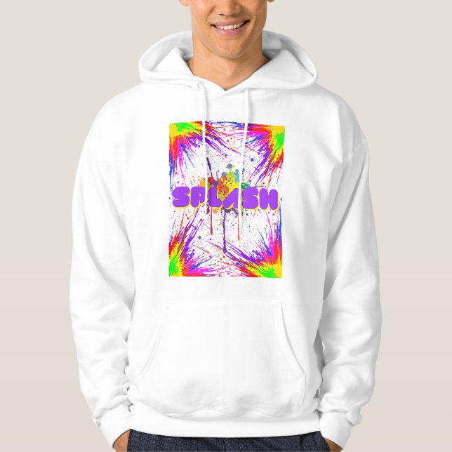 stänk färg hoodie (Framsida)