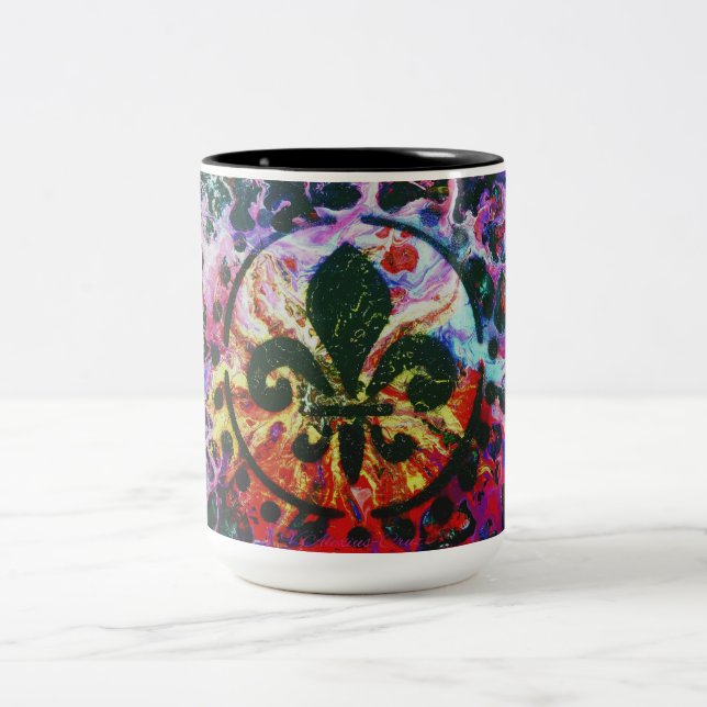 Stänk Fleur de lis Mugg (Center)