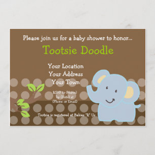 Stänk för baby shower för pojke för inbjudningar