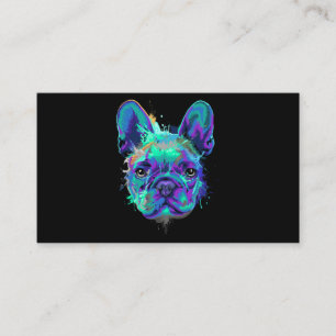 Stänk Fransk Bulldog Gifts for Hundälskares Visitkort