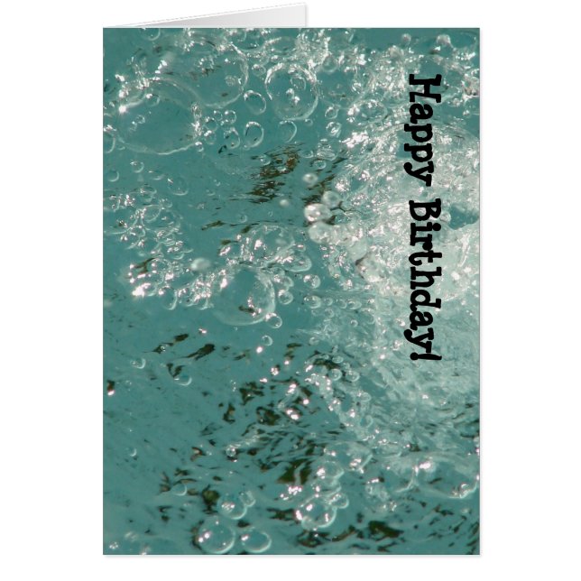 Stänk, Grattis på födelsedagen! Hälsningskort (Framsidan)