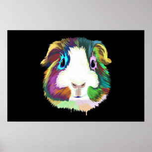 Stänk Guinea Gris Poster