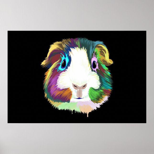 Stänk Guinea Gris Poster (Framsidan)