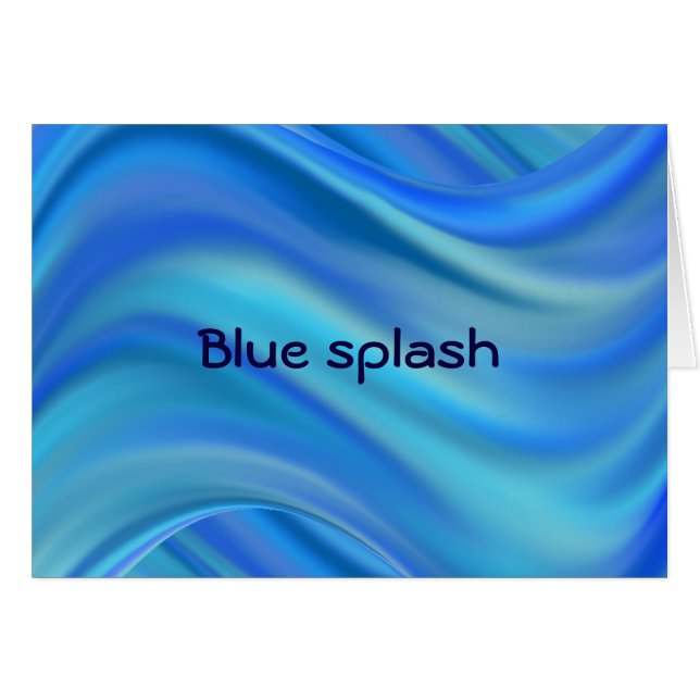 stänk hälsningskort (Framsidan Horizontal)