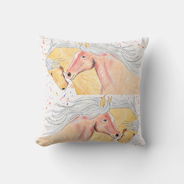 Stänk Horse Kudde (Framsida)