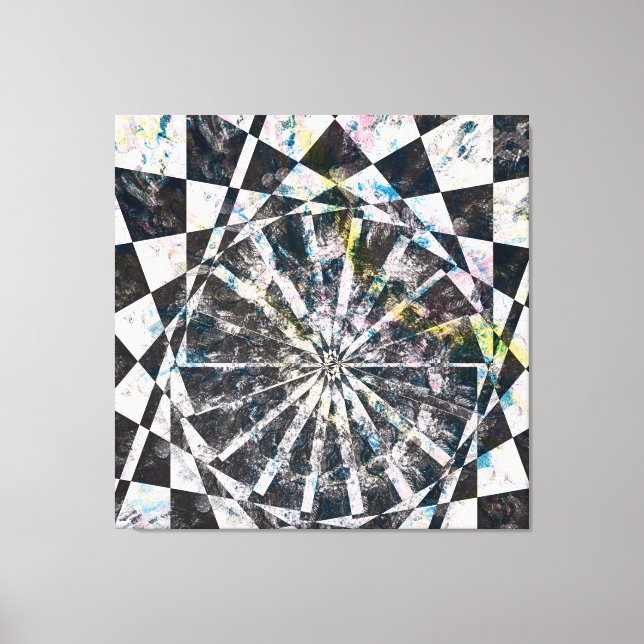 Stänk i det Färg härjade Kanvastrycket Canvastryck (Framsida)