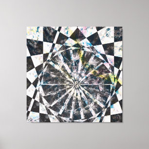 Stänk i det Färg härjade Kanvastrycket Canvastryck