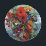 Stänk i Färg II Rund Klocka<br><div class="desc">Blomster</div>