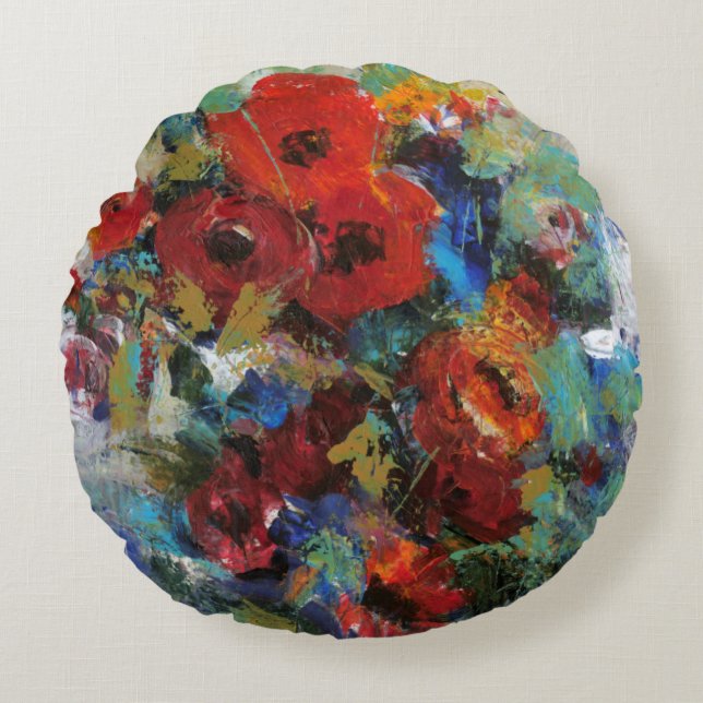 STÄNK i FÄRG II Rund Kudde (Framsidan)