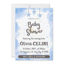 Stänk i glädjen: Inbjudan till vattenfärgsbabybaby