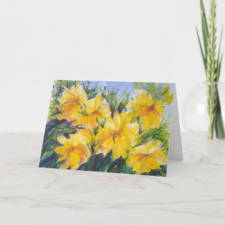 Stänk i Gult Notecard Kort