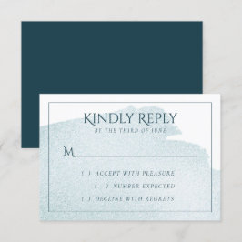 Stänk i Teal | Sofistikerad vattenfärgslinje OSA Kort