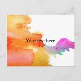 Stänk i Watercolor Vykort