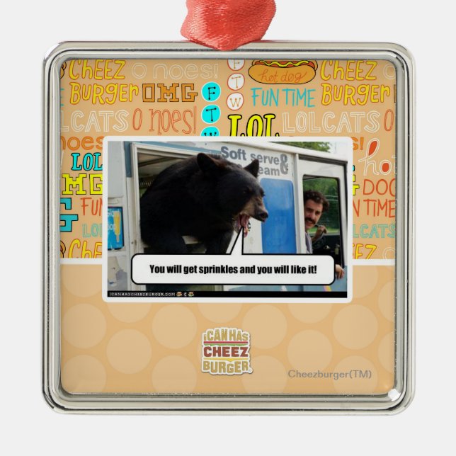 Stänk Julgransprydnad Metall (Framsidan)