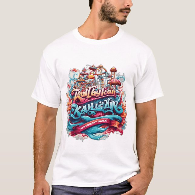 Stänk: Kalyan Amusement Park Logotyp T-Sh T Shirt (Framsida)