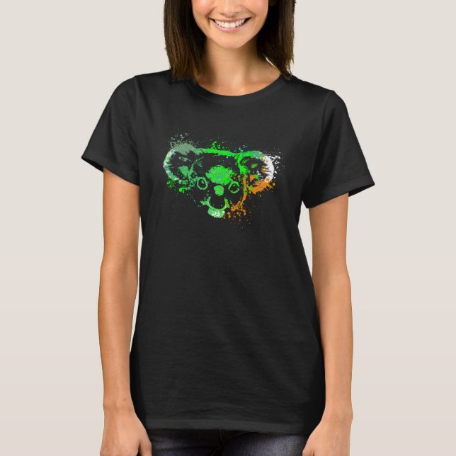Stänk Koala Bear T Shirt (Framsida)