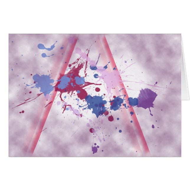 Stänk målar (landskap), hälsningskort (Framsidan Horizontal)