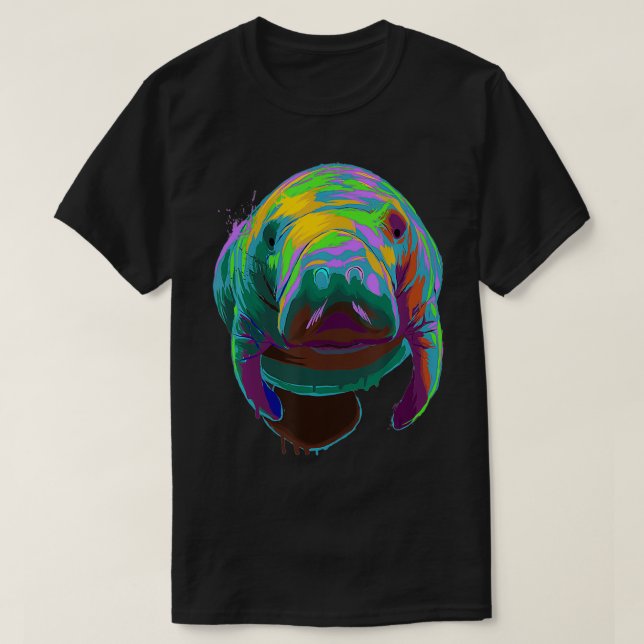 Stänk Manatee T Shirt (Design framsida)