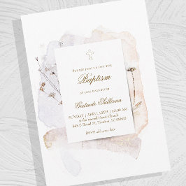 stänk och blommor n3 | Baptism Inbjudningar