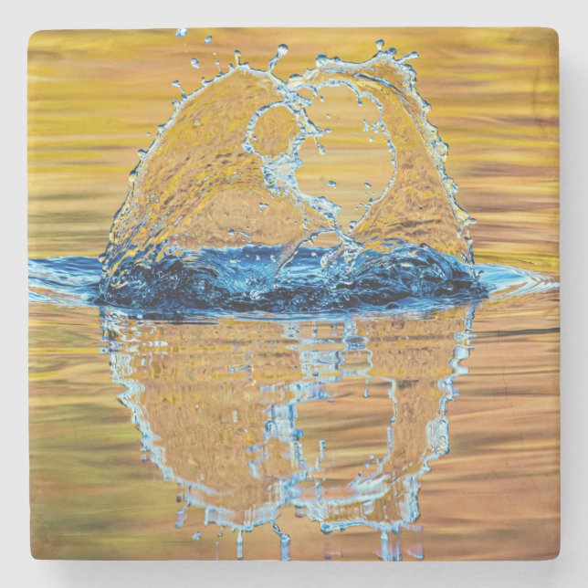 Stänk på en fallkväll stenunderlägg (Framsidan)