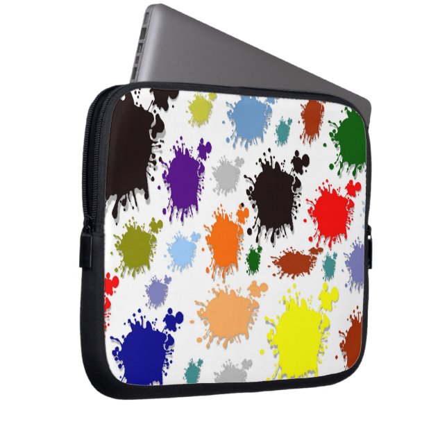 Stänk Paint Electronics Bag Laptop Sleeve (Framsidan Höger)