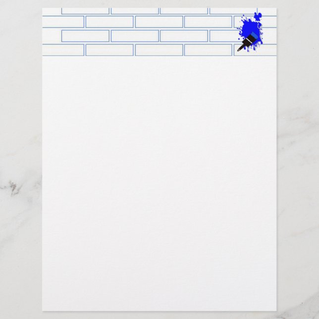 Stänk Paint Letterhead (Framsida)