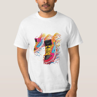 Stänk Sneakers: Vibrant Streetwear T-Shirt